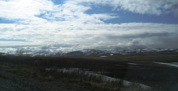 high mountain pass